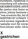 X gestrichen